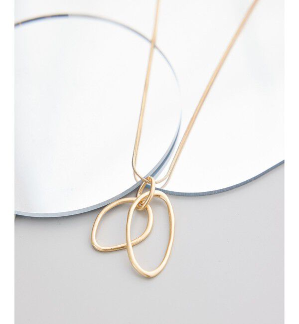 ROPE PICNIC PASSAGE「変型オーバルトップペンダント」|ネックレス|ゴールド(90)