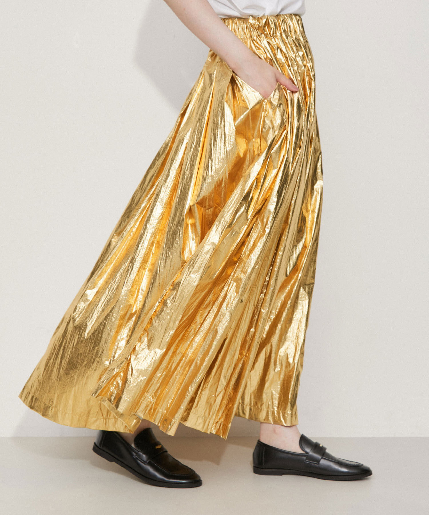 ADAM ET ROPE'「メタリックイージースカート」|スカート|