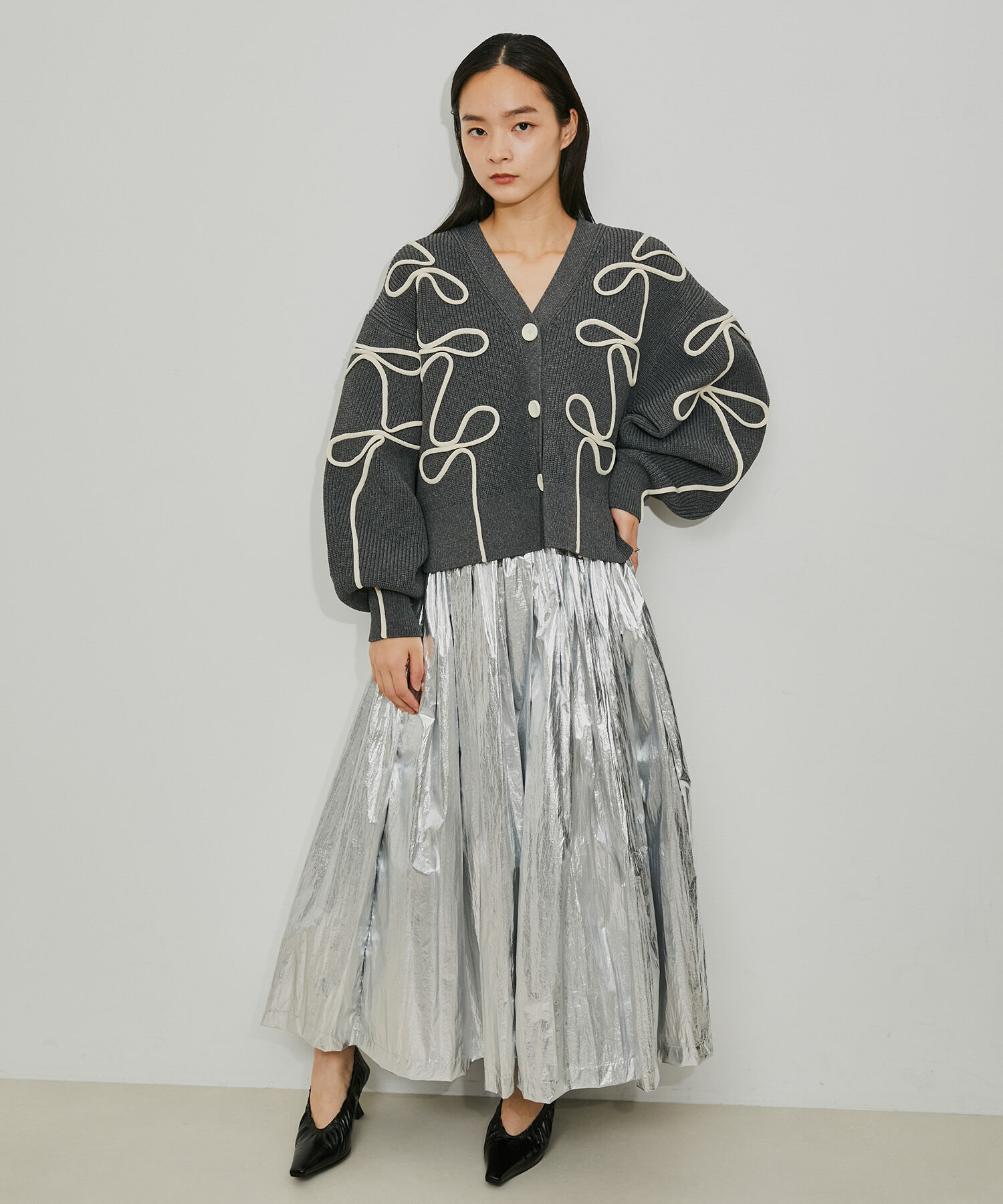 ADAM ET ROPE'「メタリックイージースカート」|スカート|