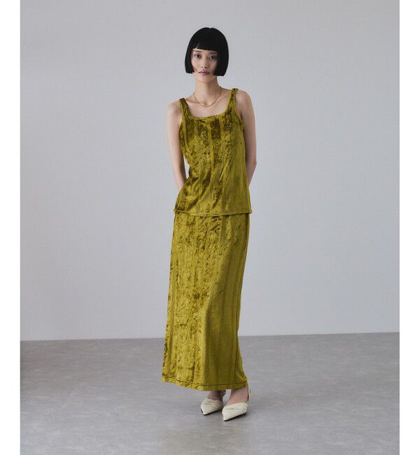 ADAM ET ROPE'「【Miller for ADAM ET ROPE'】別注 スクエアタンク（カップ付き）」|タンクトップ|