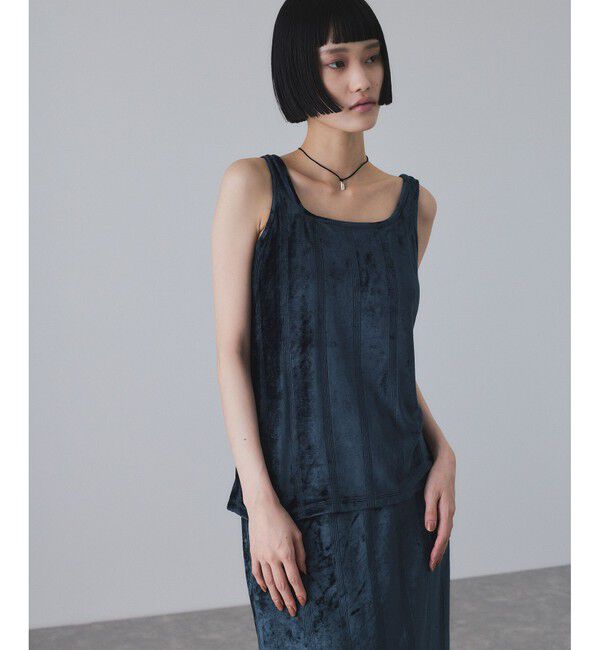 ADAM ET ROPE'「【Miller for ADAM ET ROPE'】別注 スクエアタンク（カップ付き）」|タンクトップ|