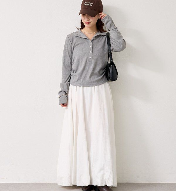  「リブヘンリーネックプルオーバー」|Tシャツ・カットソー|