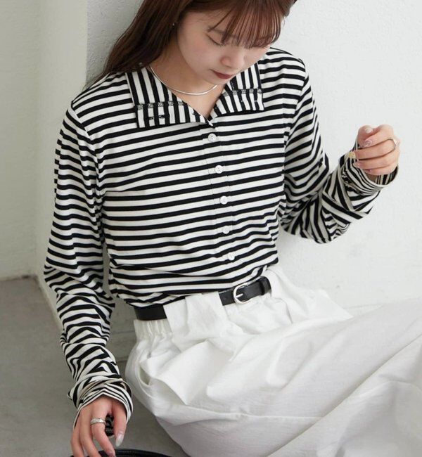  「リブヘンリーネックプルオーバー」|Tシャツ・カットソー|ブラックその他2