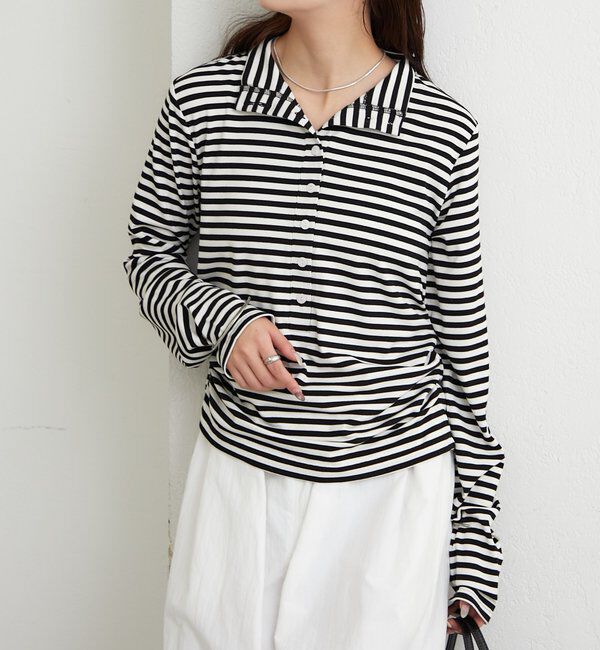  「リブヘンリーネックプルオーバー」|Tシャツ・カットソー|