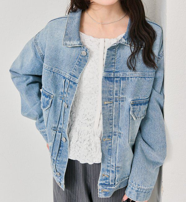  「オーバーデニムジャケット」|デニムジャケット|ブルー