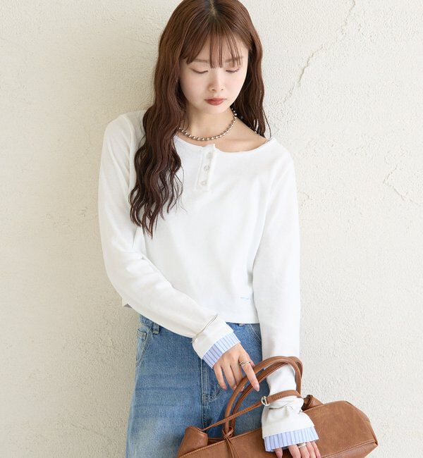  「ヘンリーネックチビロンT」|Tシャツ・カットソー|