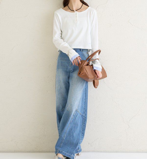  「ヘンリーネックチビロンT」|Tシャツ・カットソー|