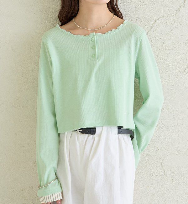  「ヘンリーネックチビロンT」|Tシャツ・カットソー|