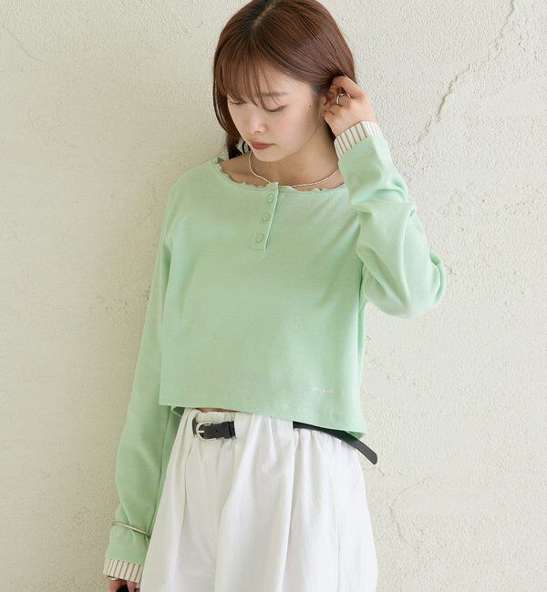  「ヘンリーネックチビロンT」|Tシャツ・カットソー|