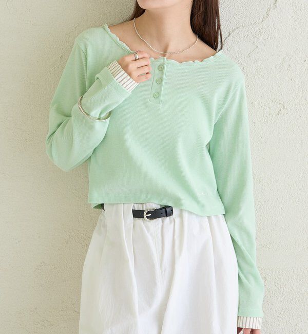  「ヘンリーネックチビロンT」|Tシャツ・カットソー|