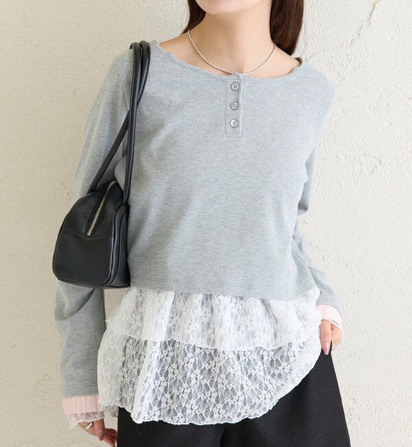  「ヘンリーネックチビロンT」|Tシャツ・カットソー|