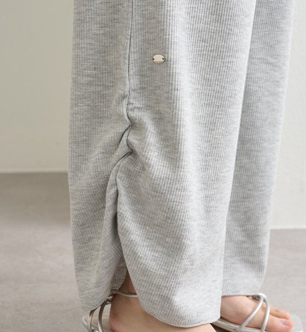  「裾ギャザーリブパンツ」|チノ|