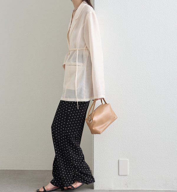  「裾ギャザーリブパンツ」|チノ|