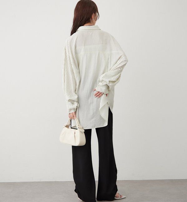  「裾ギャザーリブパンツ」|チノ|