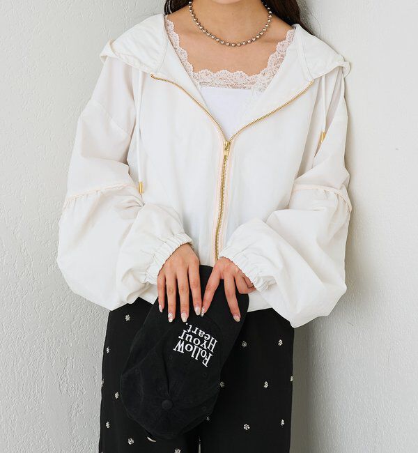  「ナイロンフーディーパーカー」|ブルゾン・スタジャン|