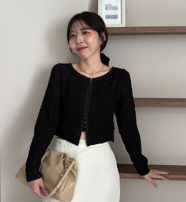  「【mana企画】シャーリングホックブラウス」|シャツ・ブラウス|