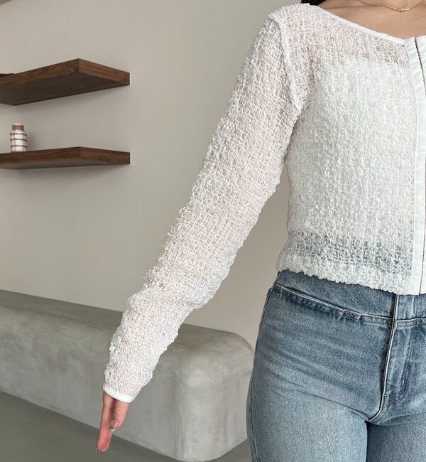  「【mana企画】シャーリングホックブラウス」|シャツ・ブラウス|