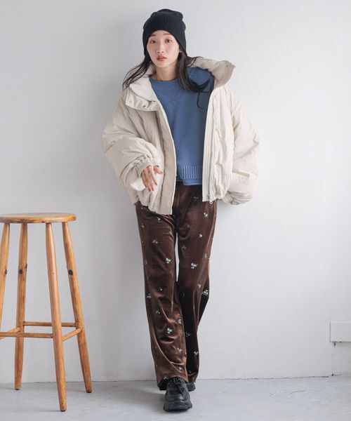 撥水加工・保温効果抜群!】モンスターショートコート（LOWRYS FARM