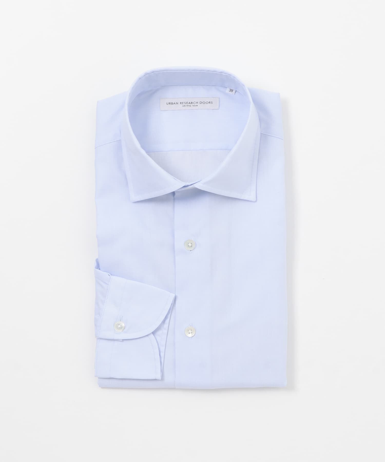 URBAN RESEARCH DOORS「LIFE STYLE TAILOR　セミワイドツイルシャツ」|シャツ・ブラウス|ブルー系その他