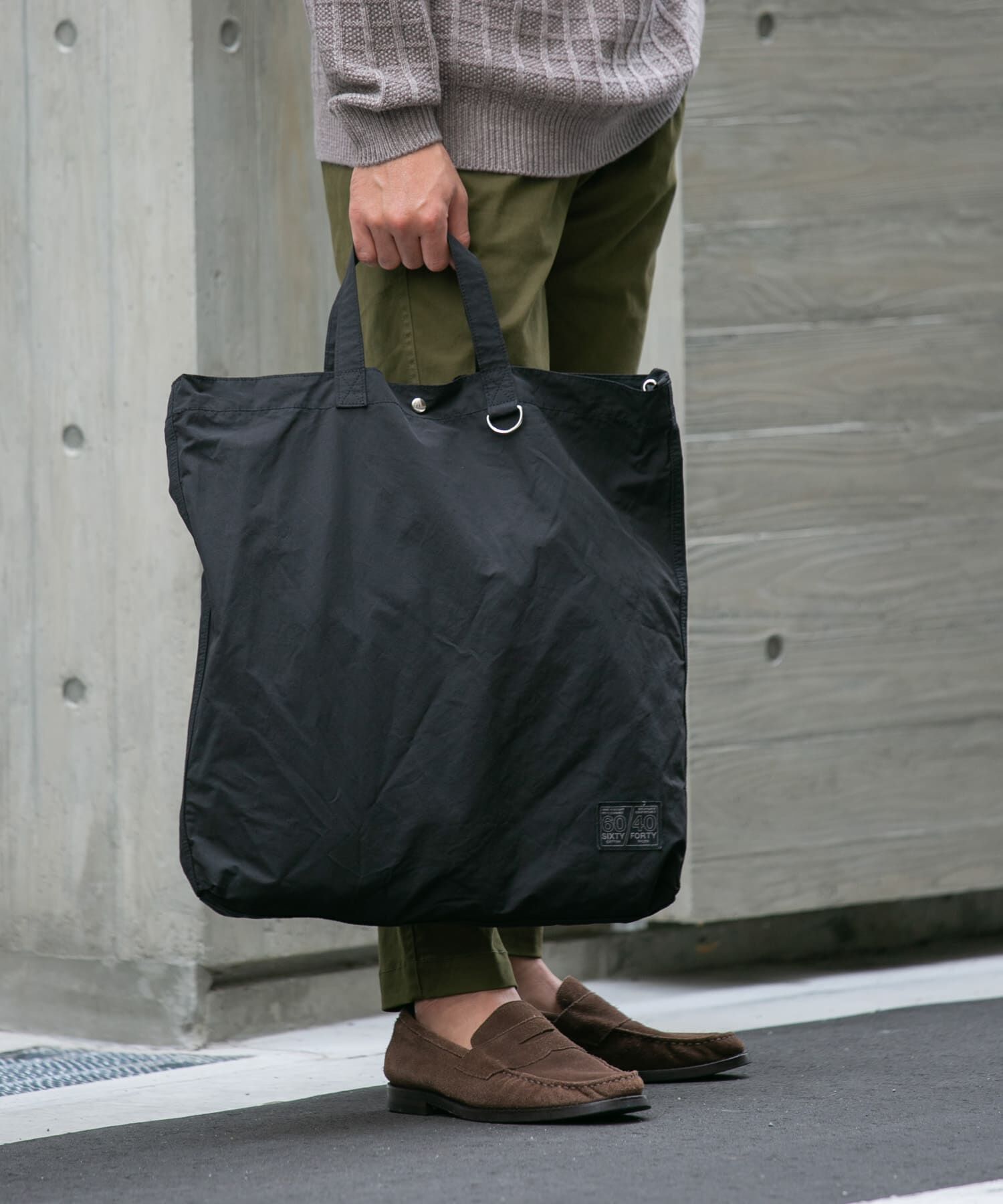 RODE SKO「『ユニセックス』ロクヨンギャザーショルダートートバッグ」|トートバッグ|ブラック系その他