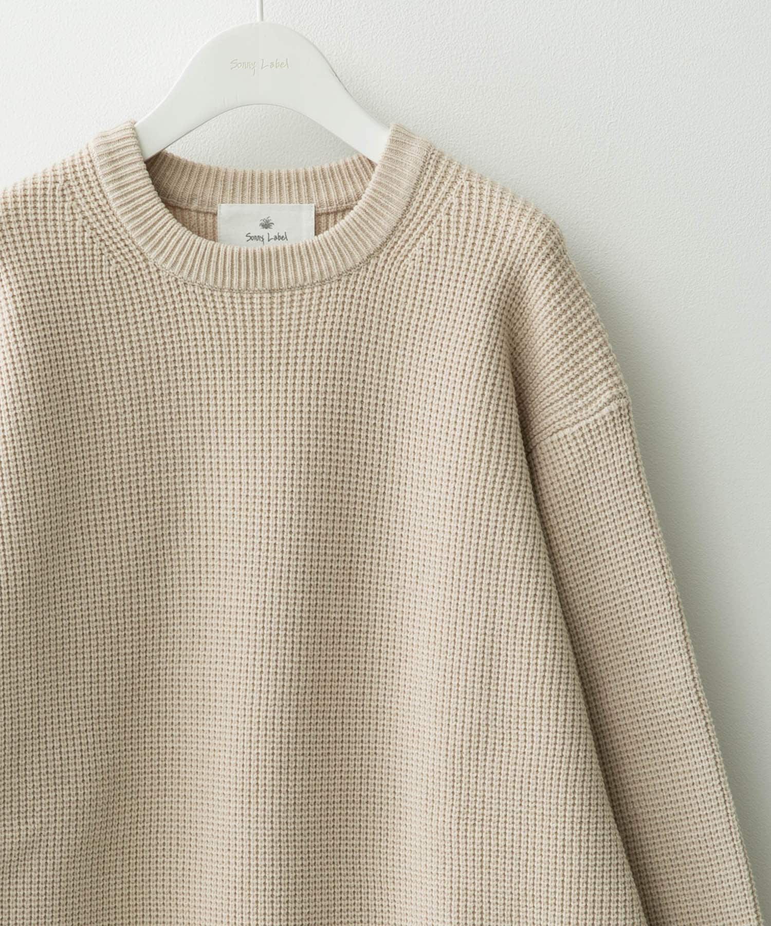 Sonny Label 「ウォッシャブルワッフルニットプルオーバー」|ニット・セーター|ホワイト系その他