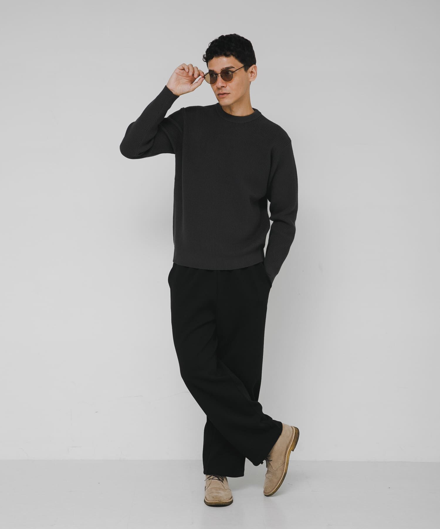 Sonny Label 「ウォッシャブルワッフルニットプルオーバー」|ニット・セーター|