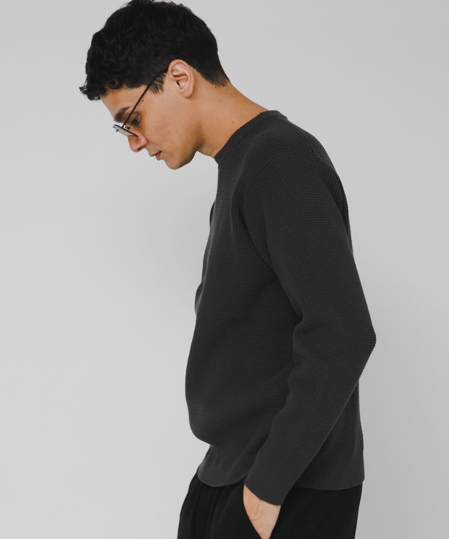 Sonny Label 「ウォッシャブルワッフルニットプルオーバー」|ニット・セーター|