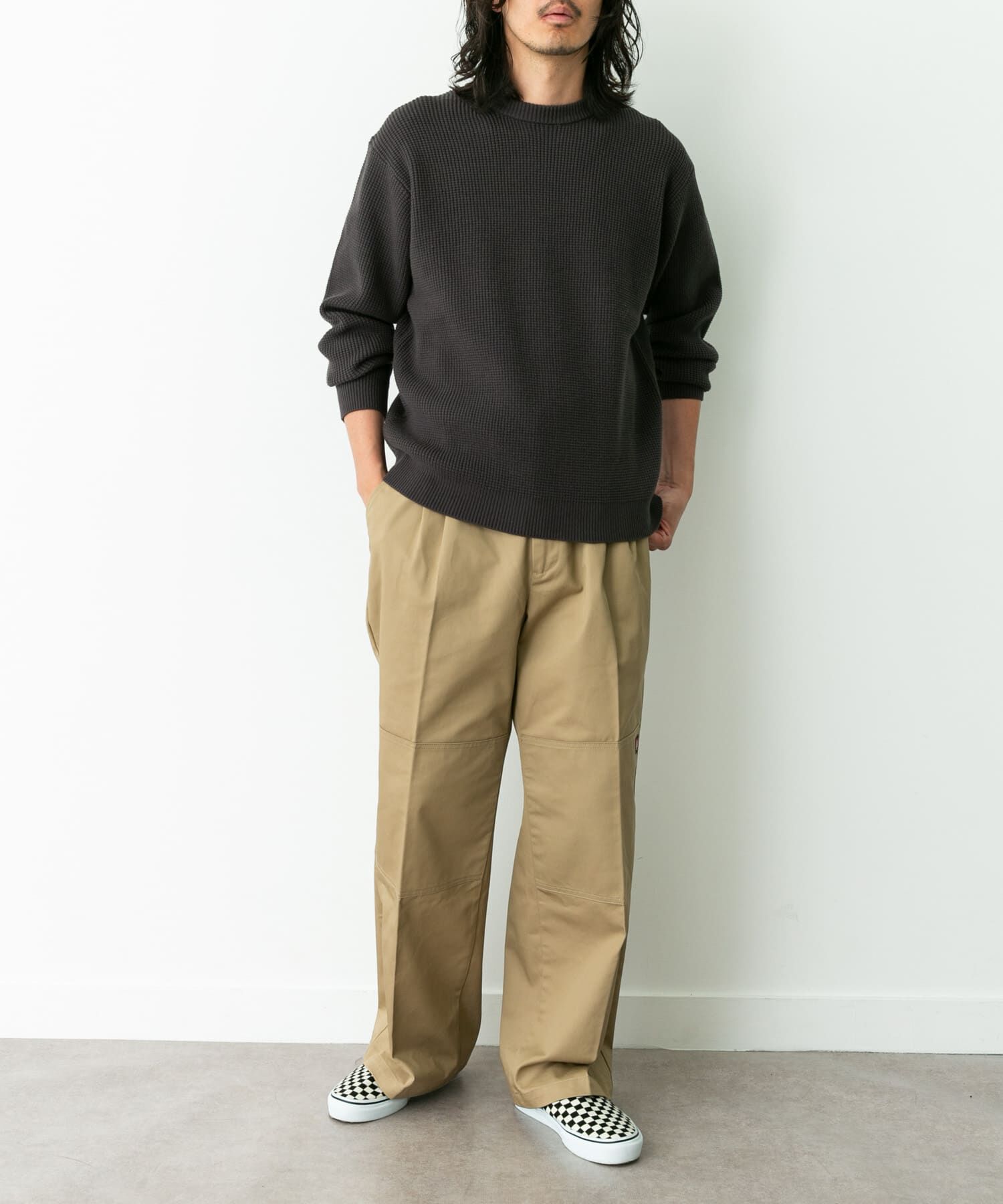 Sonny Label 「ウォッシャブルワッフルニットプルオーバー」|ニット・セーター|