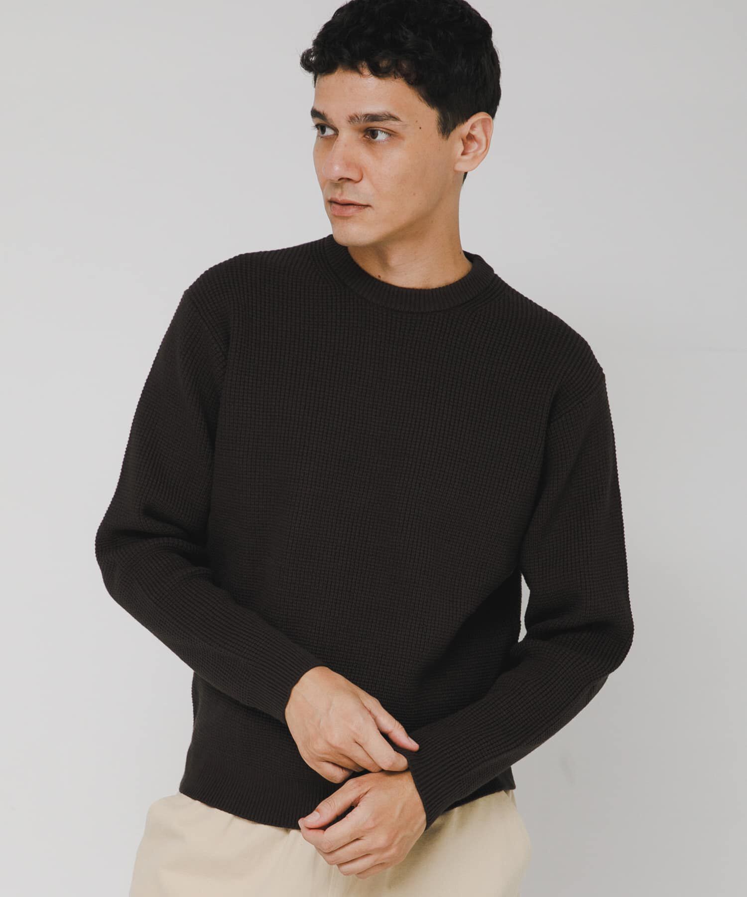 Sonny Label 「ウォッシャブルワッフルニットプルオーバー」|ニット・セーター|