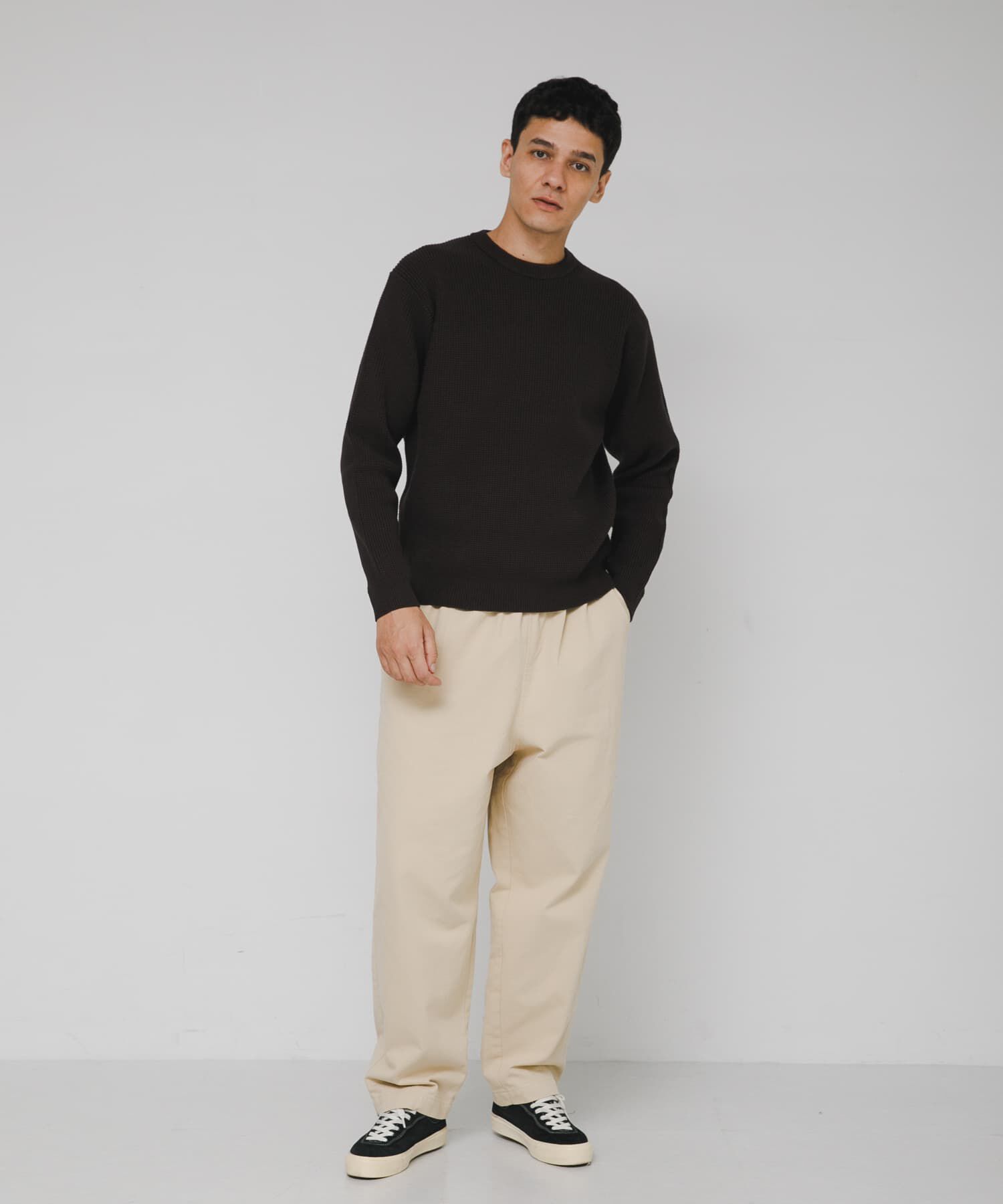 Sonny Label 「ウォッシャブルワッフルニットプルオーバー」|ニット・セーター|