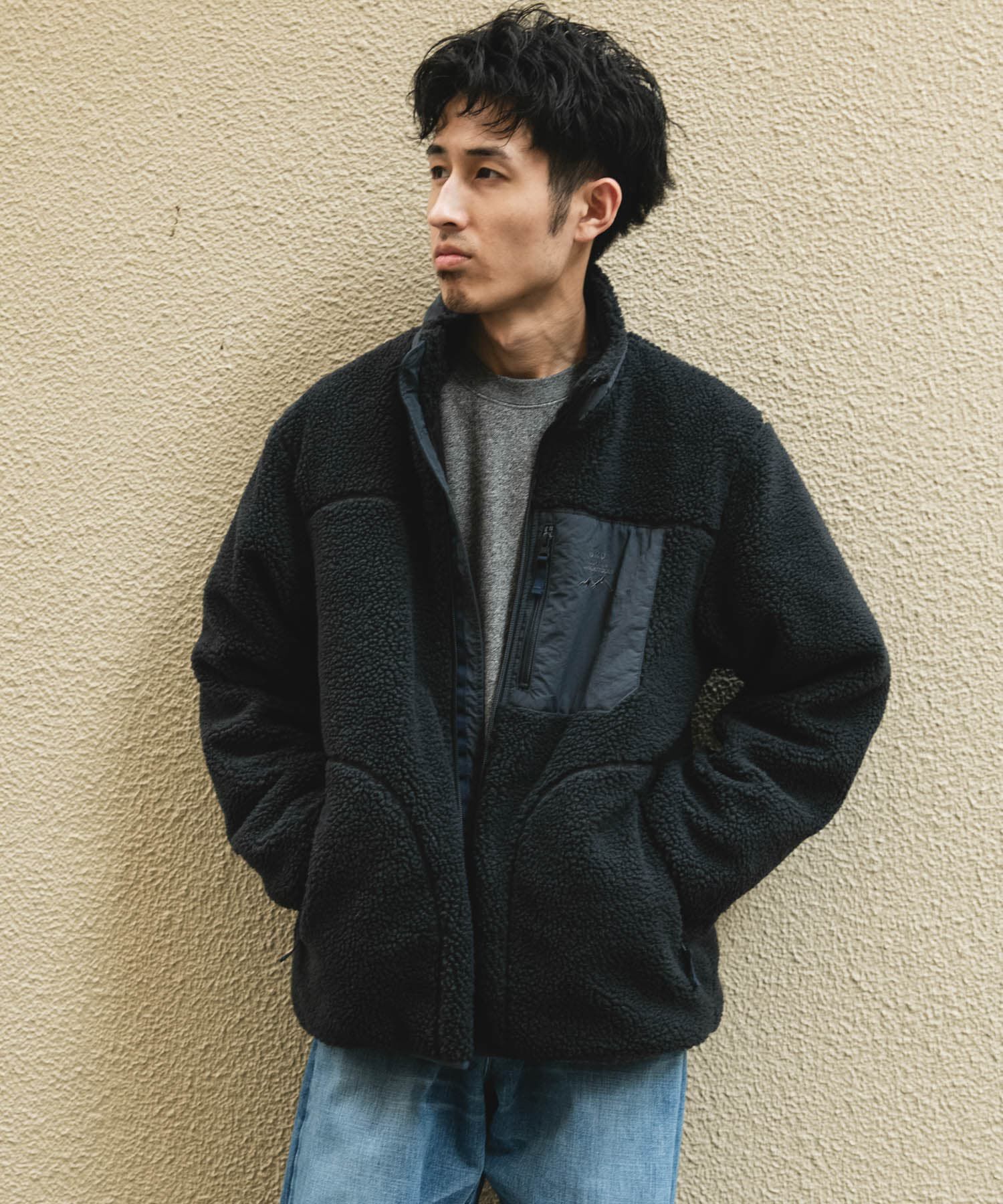 URBAN RESEARCH DOORS「URD防風ボアジップブルゾン」|ブルゾン・スタジャン|