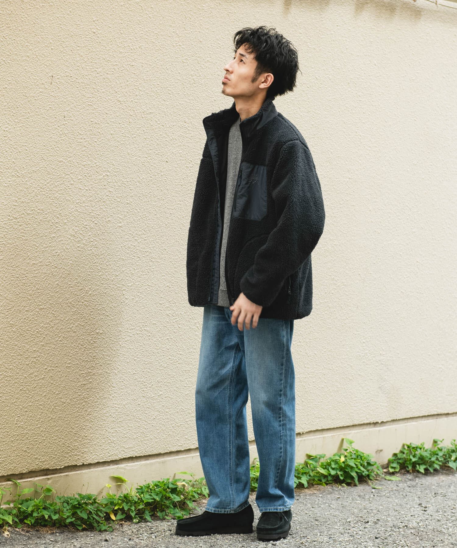 URBAN RESEARCH DOORS「URD防風ボアジップブルゾン」|ブルゾン・スタジャン|