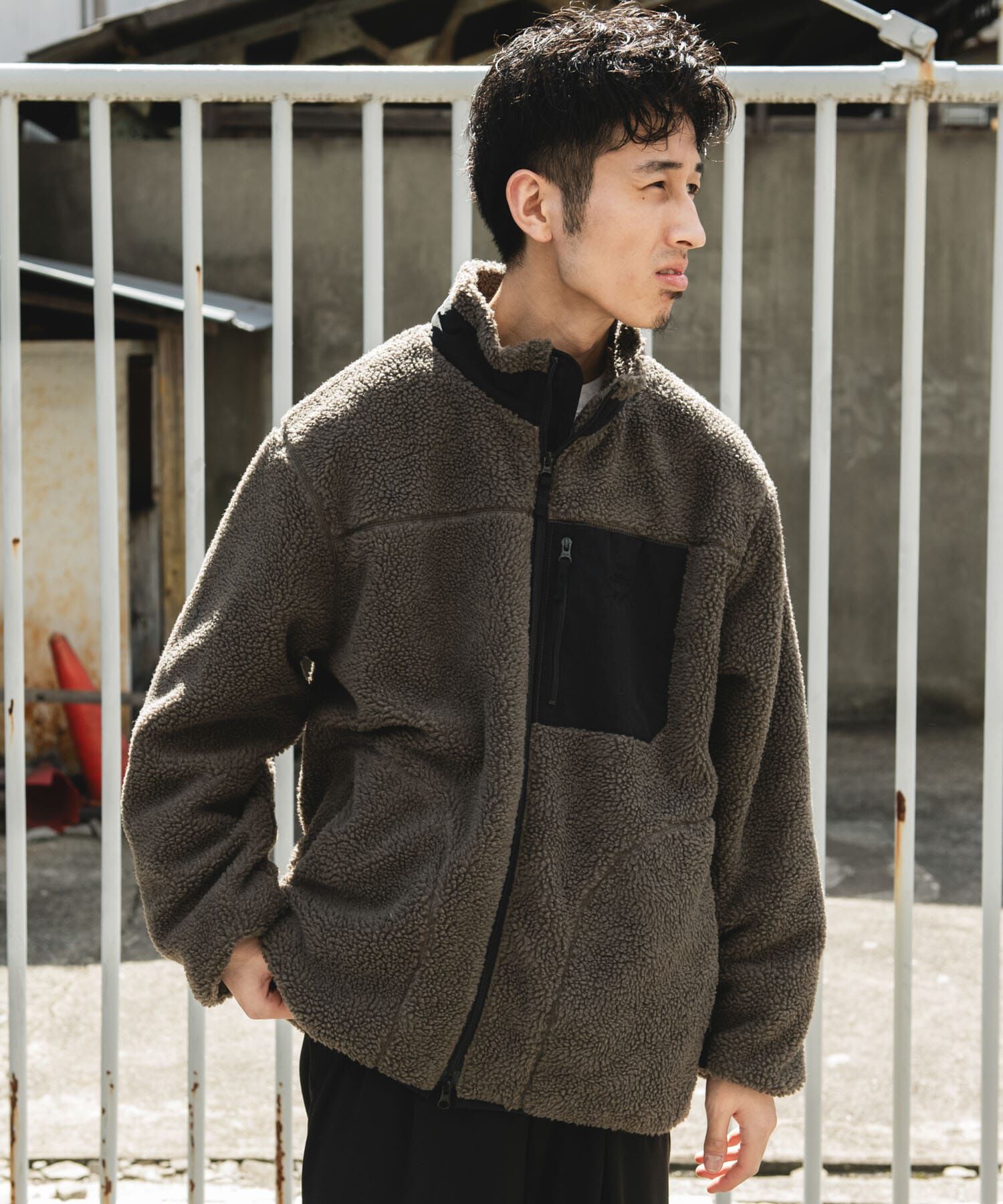 URBAN RESEARCH DOORS「URD防風ボアジップブルゾン」|ブルゾン・スタジャン|