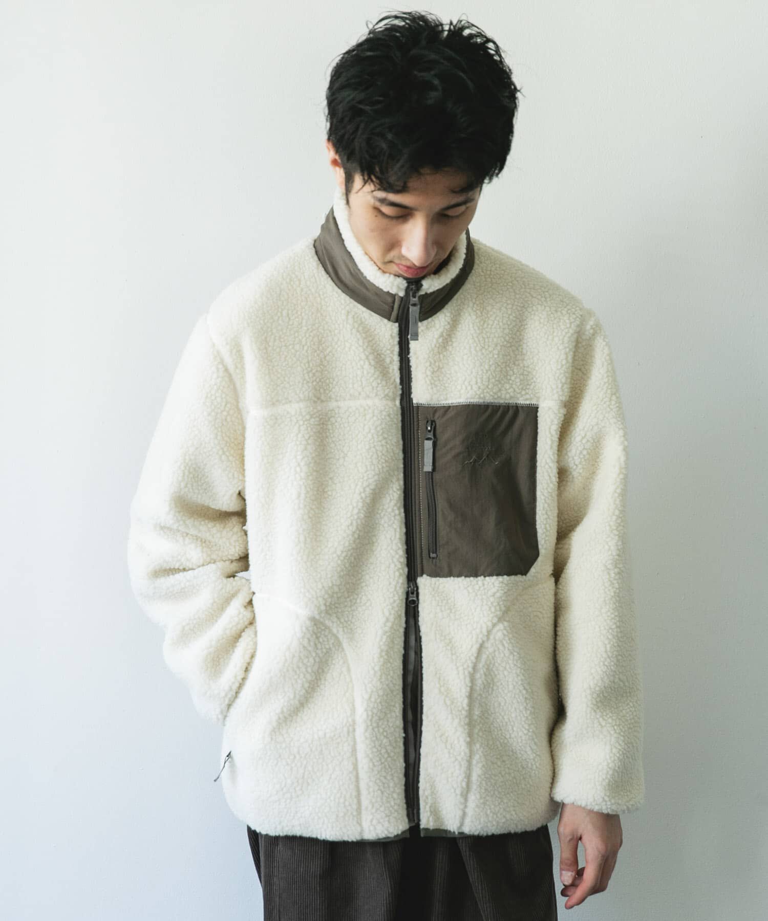 URBAN RESEARCH DOORS「URD防風ボアジップブルゾン」|ブルゾン・スタジャン|