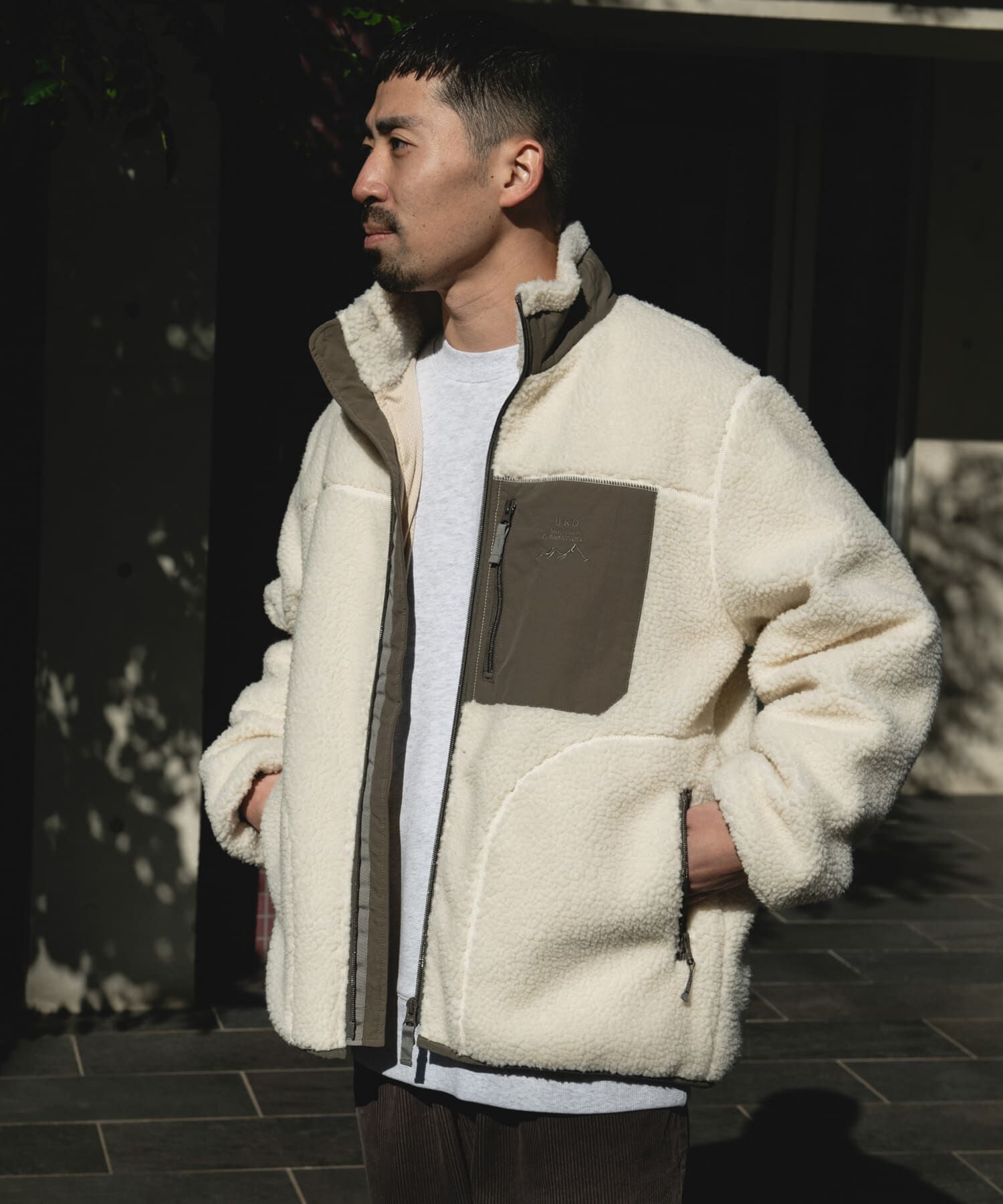 URBAN RESEARCH DOORS「URD防風ボアジップブルゾン」|ブルゾン・スタジャン|