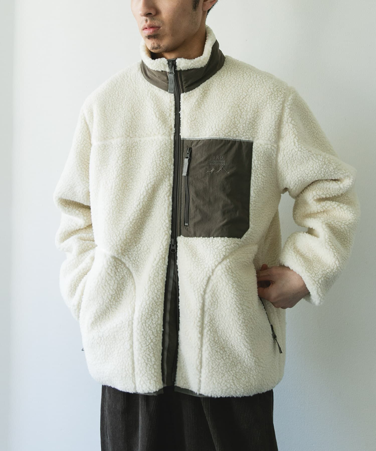 URBAN RESEARCH DOORS「URD防風ボアジップブルゾン」|ブルゾン・スタジャン|