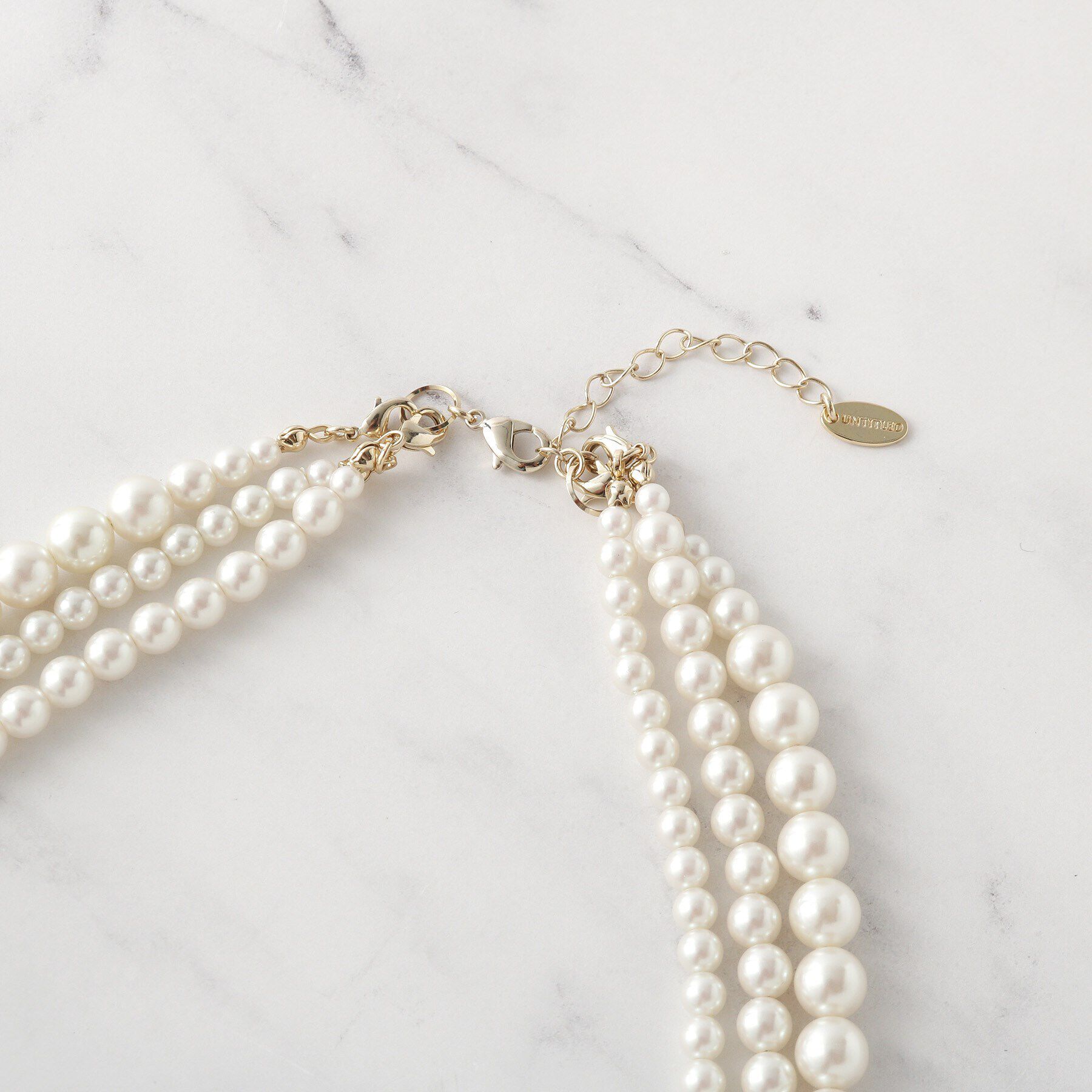 UNTITLED「【セレモニー対応】レイヤードフェイクパール」|ネックレス|
