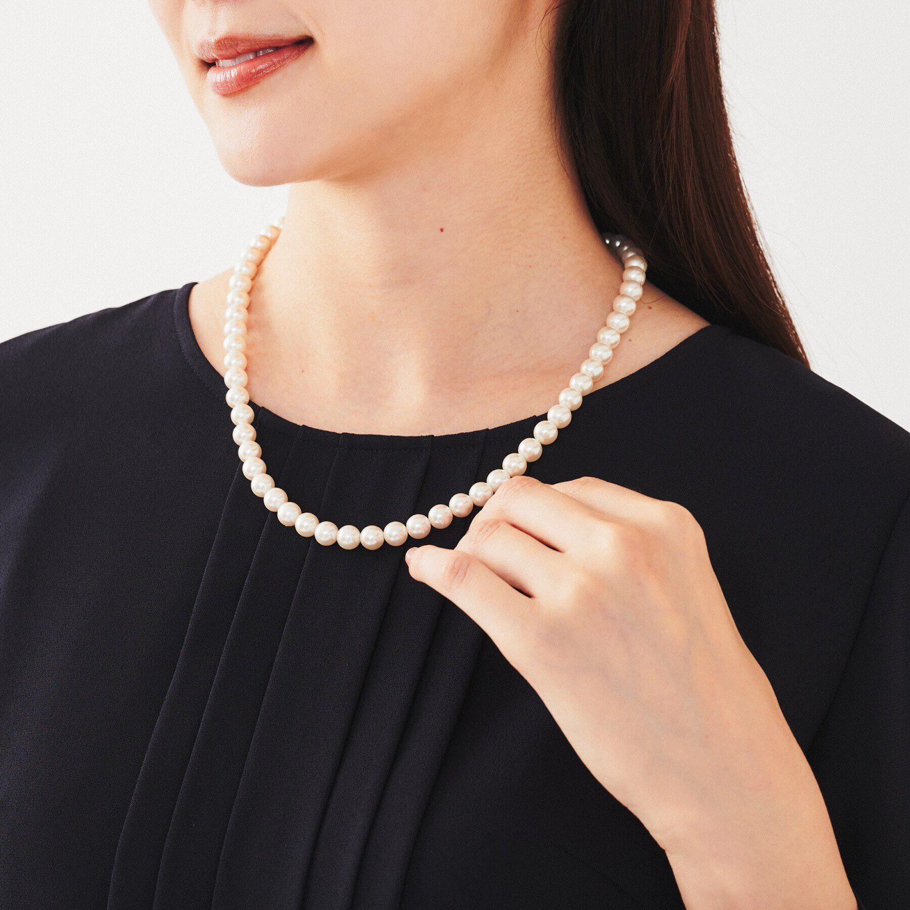 UNTITLED「【セレモニー対応】レイヤードフェイクパール」|ネックレス|