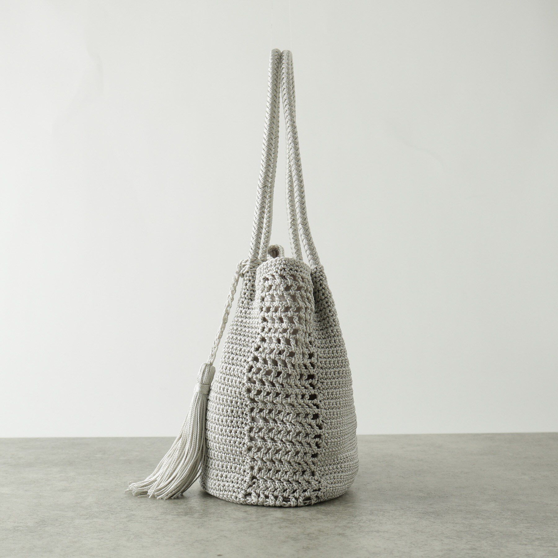 GALLEST「コード編みタッセルトート」|トートバッグ|