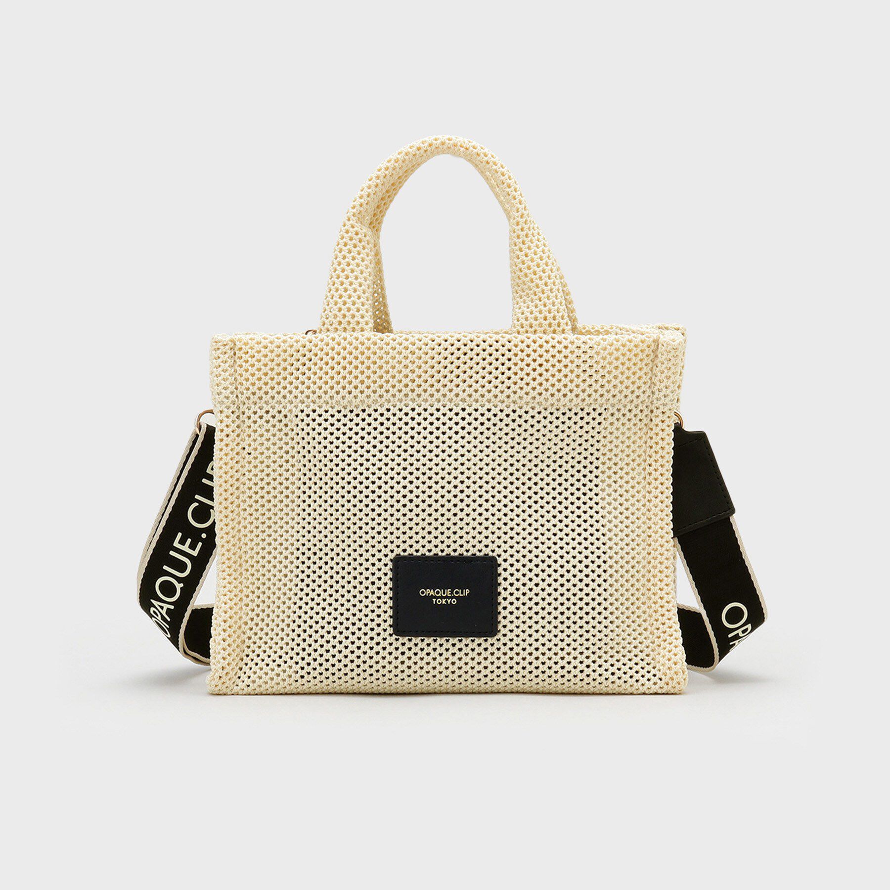 OPAQUE.CLIP「メッシュスクエアミドルトートバッグ【2WAY】」|トートバッグ|