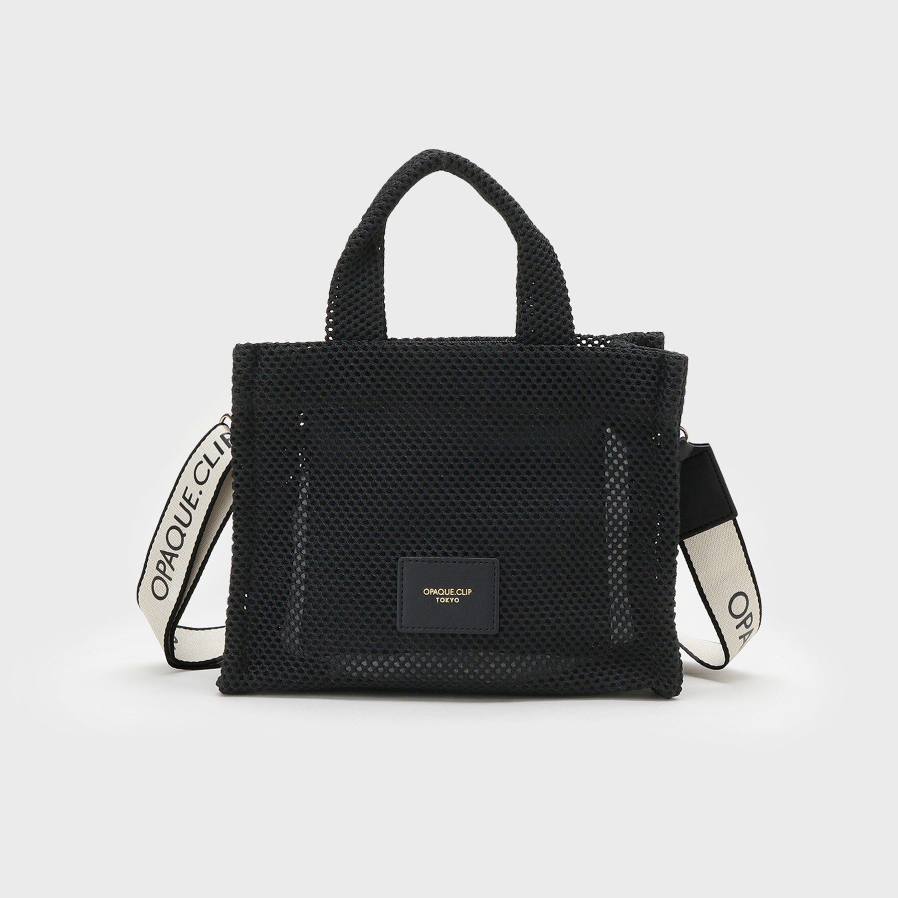 OPAQUE.CLIP「メッシュスクエアミドルトートバッグ【2WAY】」|トートバッグ|