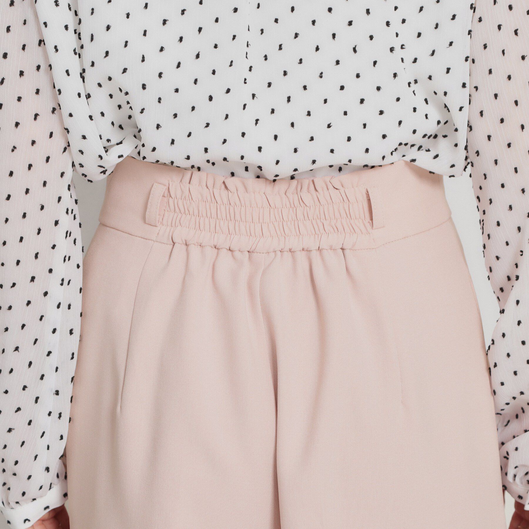 Couture broach「細リボンデザインタックワイドパンツ」|その他|