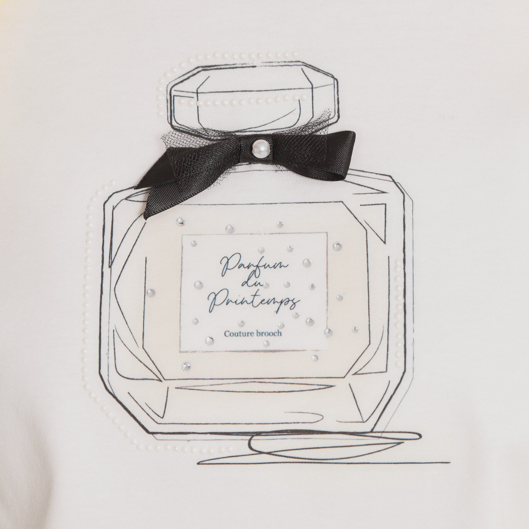 Couture broach「【綿100％・洗える】パリジェンヌ プリントTシャツ」|Tシャツ・カットソー|