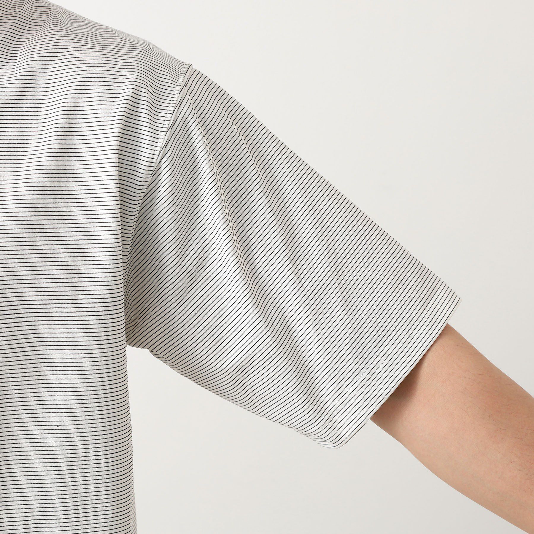 THE SHOP TK「パーフェクテックボーダー半袖Tシャツ 【吸水速乾／洗濯機OK】」|Tシャツ・カットソー|