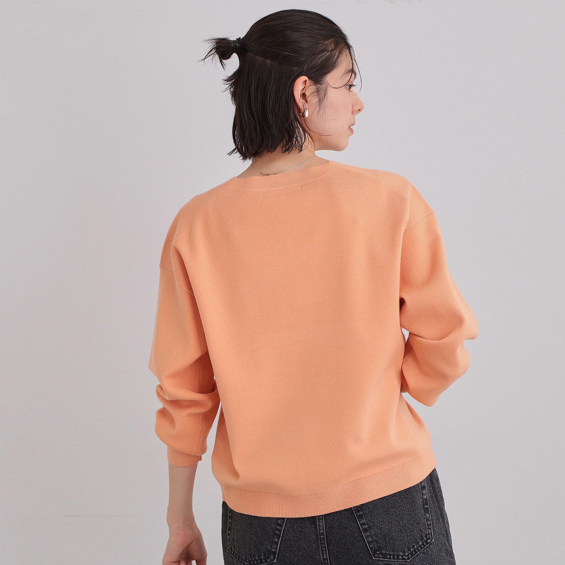 THE SHOP TK「【S-XLサイズ/上品見えが叶う】Vネックニット/蓄熱/洗濯機OK」|ニット・セーター|