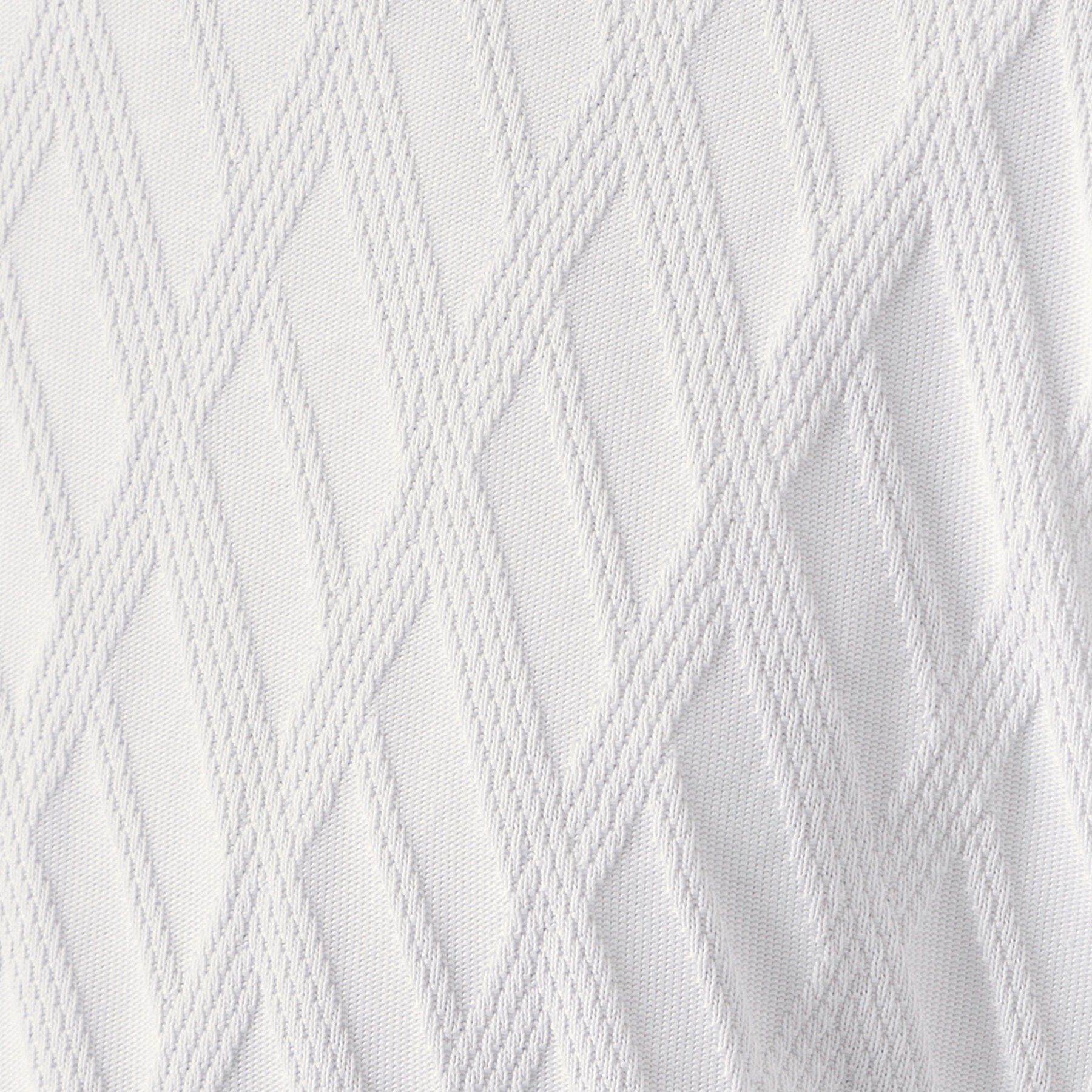 THE SHOP TK「【立体感のある表情が上品】リンクスアーガイル長袖Tシャツ」|Tシャツ・カットソー|