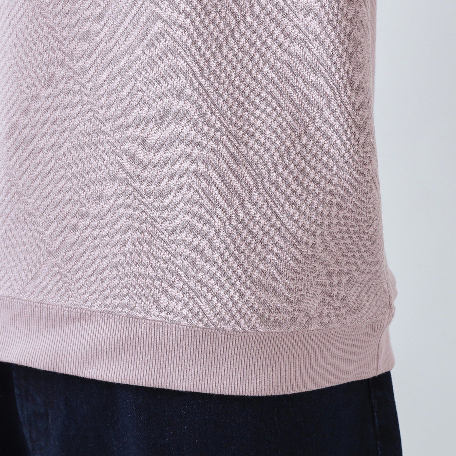 THE SHOP TK「【大人のデイリースタイルを格上げ】ジャカードリンクススウエット　洗濯機OK」|パーカー|