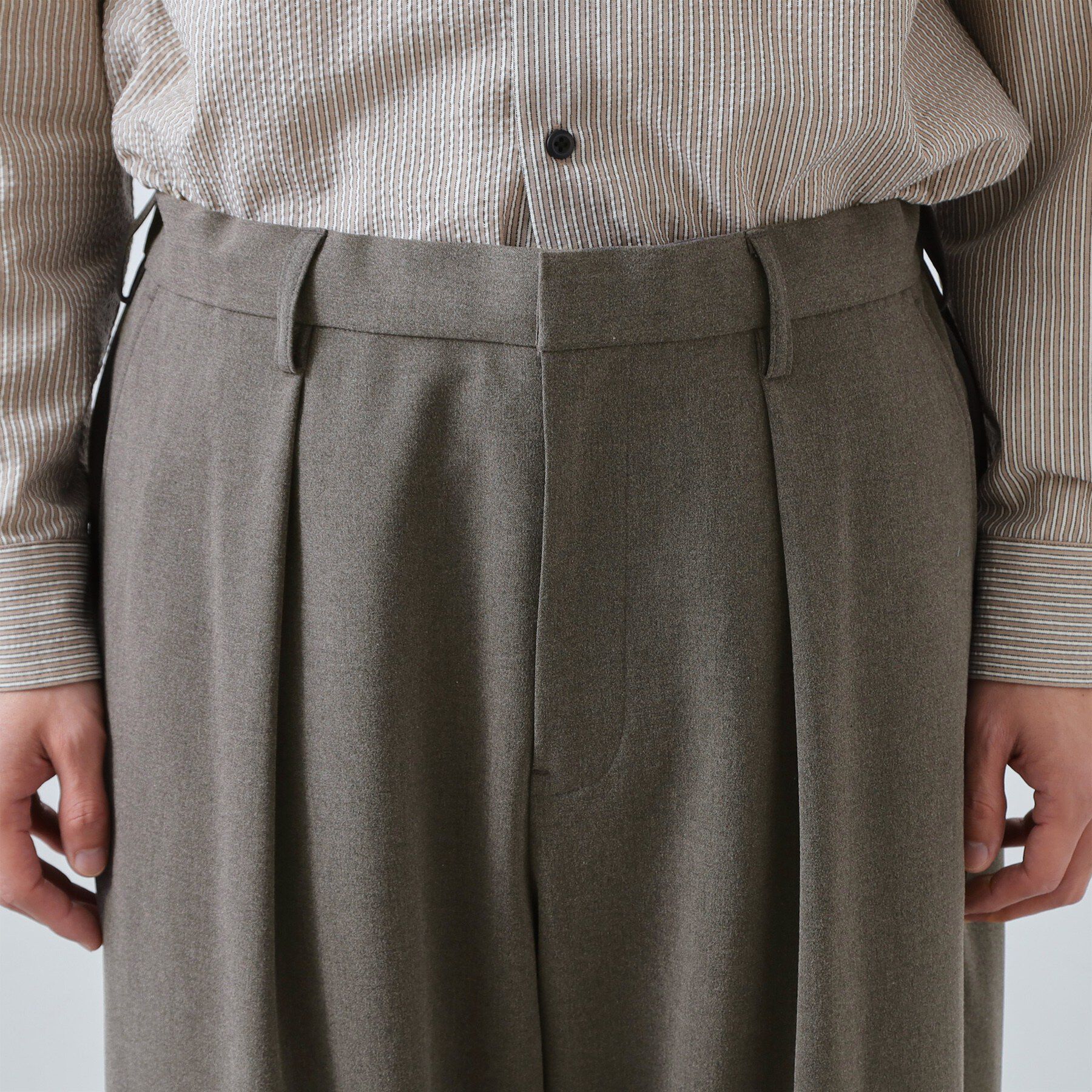 THE SHOP TK「【半歩先のオシャレ】バレルレッグ パンツ 洗濯機OK」|その他|