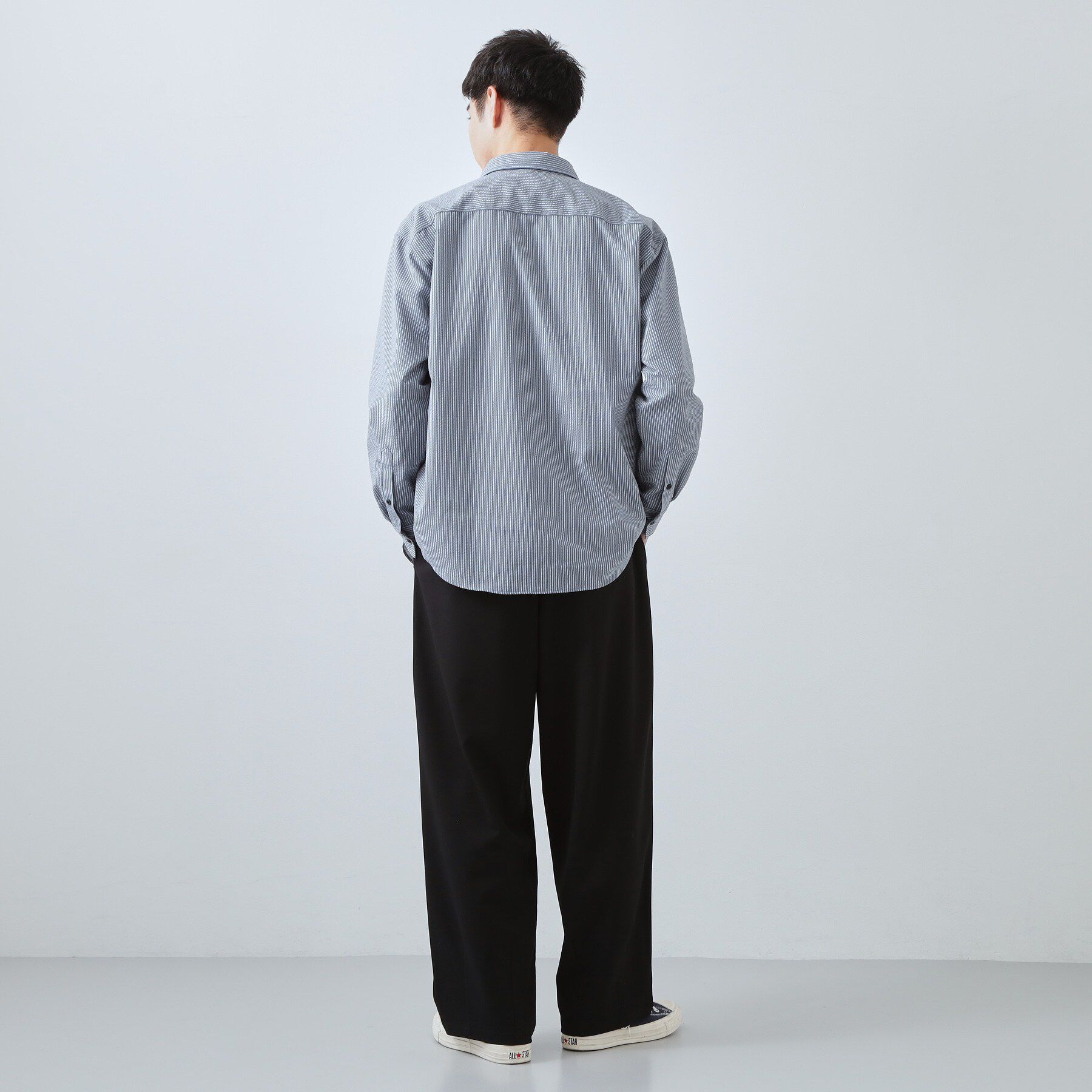 THE SHOP TK「【半歩先のオシャレ】バレルレッグ パンツ 洗濯機OK」|その他|