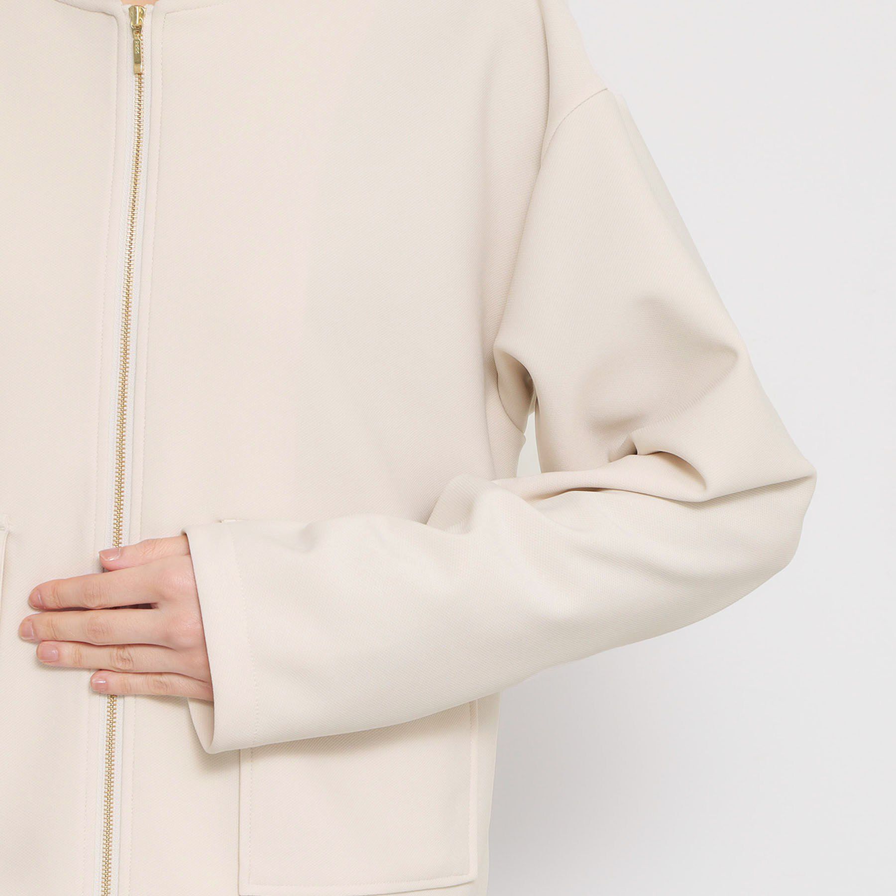 THE SHOP TK「ダンボールカルゼジャケット」|ノーカラージャケット|